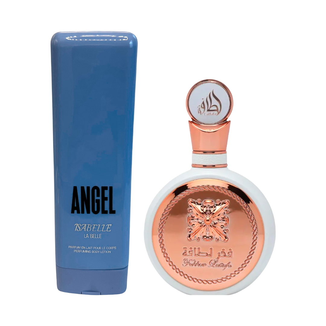 Hidratante Angel 200ml + Fakhar Rose 100ml