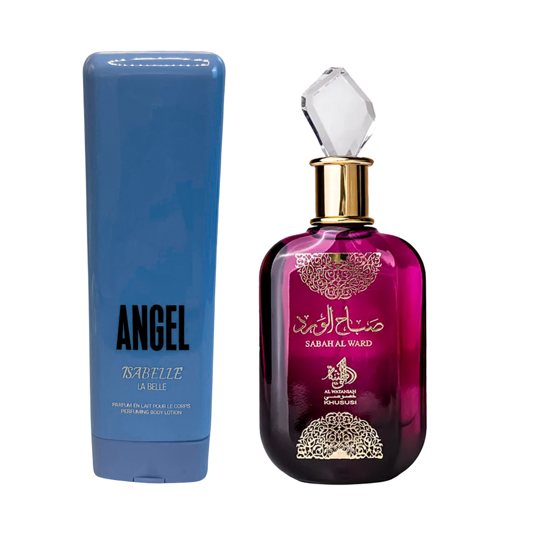Hidratante Angel 200ml + Sabah AL Wataniah 100ml