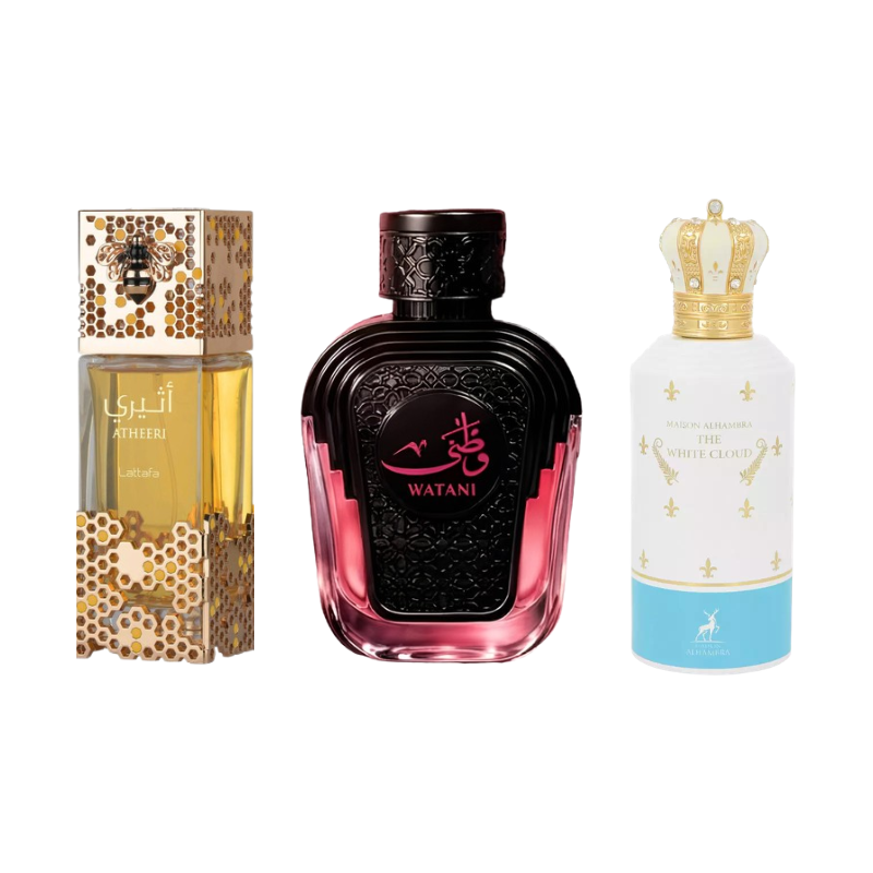 Combo Larissa | Watani Pink 5ml + The White Cloud 5ml + Atheeri 5ml