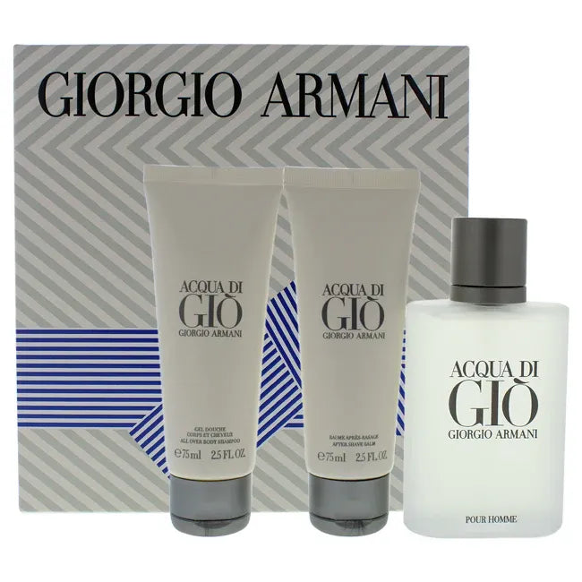 Giorgio Armani Acqua di Giò Pour Homme – Kit com Perfume, Pós-Barba e Shower Gel