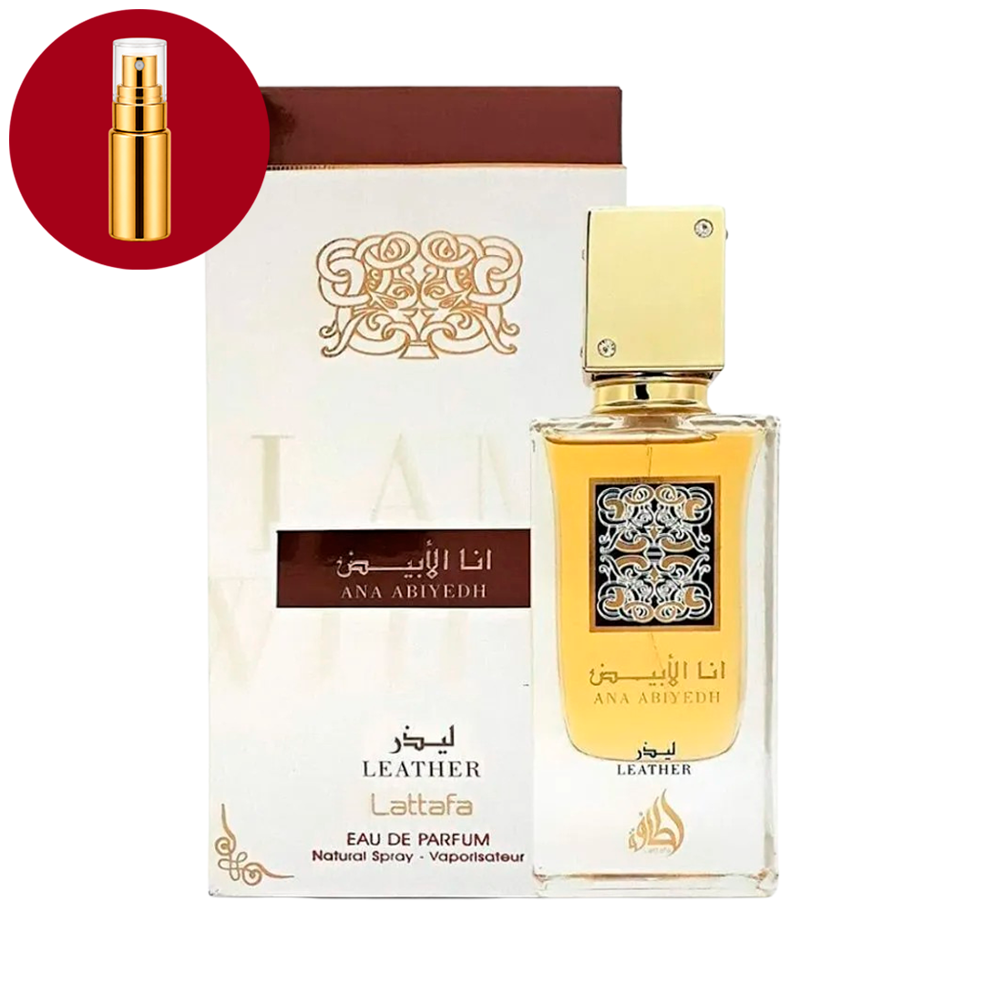 Decants - Ana Abiyedh Leather Lattafa
